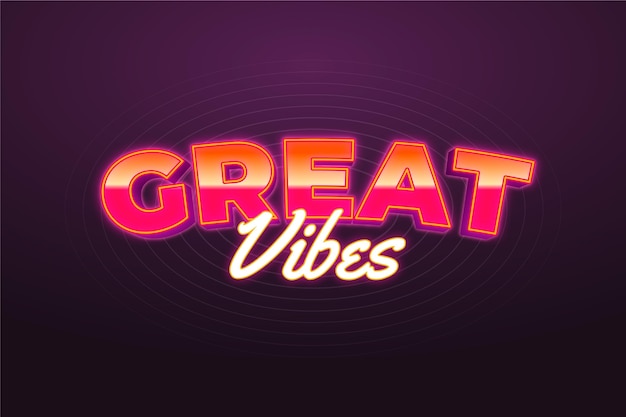 Großartiger Vibes-Texteffekt