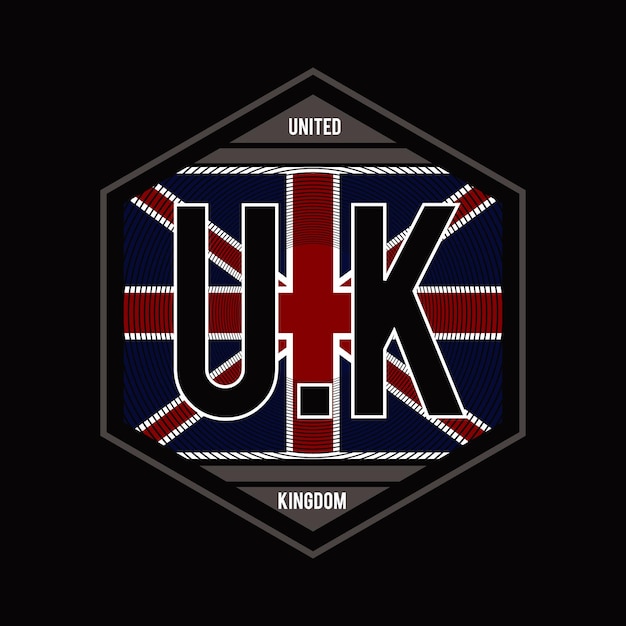 Vektor großbritannien-design-typografie-vektorillustration