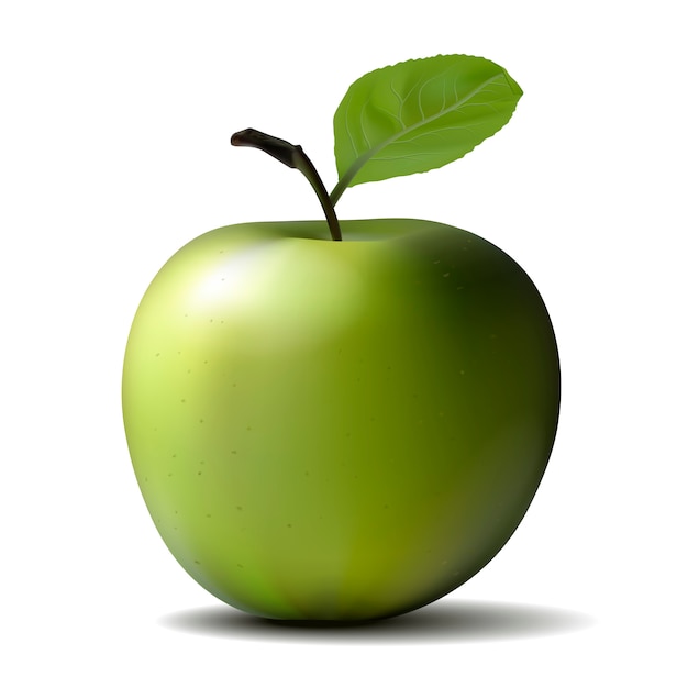 Großer grüner Apfel