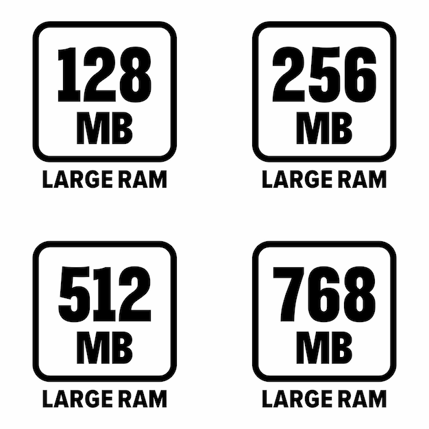 Vektor großes ram-vektor-informationsschild