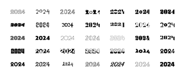 Vektor großes set 2024