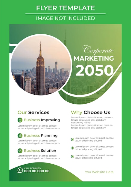 Grossunternehmen Flyer Vorlage Design