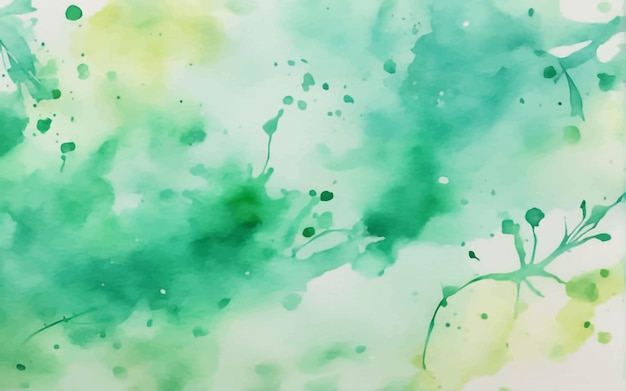 Vektor grüne aquarell hintergrund