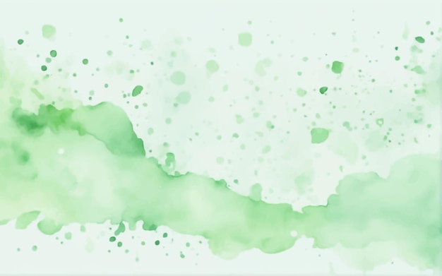 Vektor grüne aquarell hintergrund