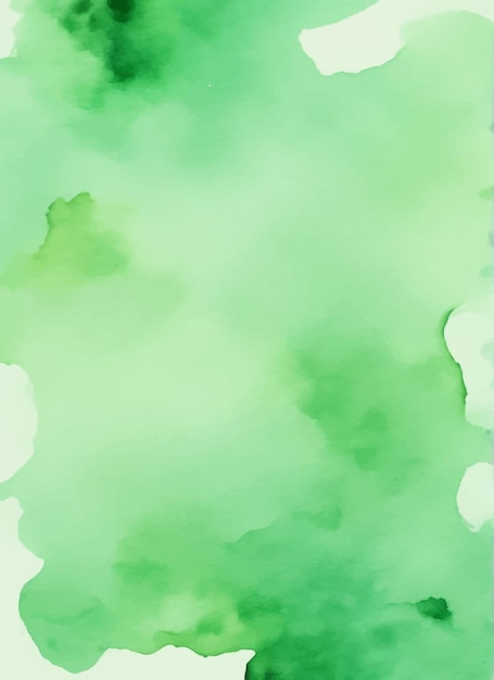 Vektor grüne aquarell hintergrund