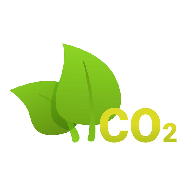 Grüne Blätter, die die CO2-Emissionen zum Umweltschutz reduzieren