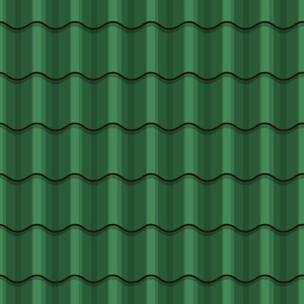 Vektor grüne dachziegel musterdesign vektor hintergrund