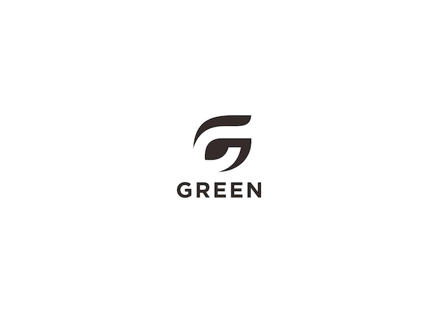 Grüne logo-design-vektor-illustration