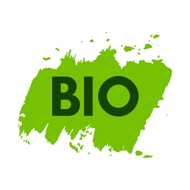 Grüne natürliche Bio-Etiketten