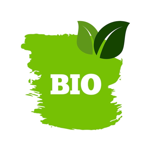 Grüne natürliche Bio-Etiketten