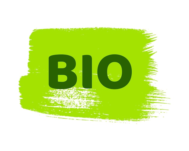 Grüne natürliche Bio-Etiketten