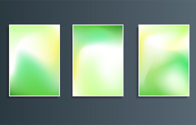 Grüner abstrakter Hintergrund Farbverlauf Pinsel Vektor-Design