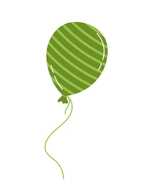 Vektor grüner ballon st. patrick's day vector illustration flat