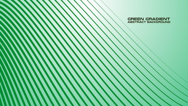 Grüner Gradient mit gekrümmter Linie abstrakter Hintergrund für Hintergrund oder Präsentation