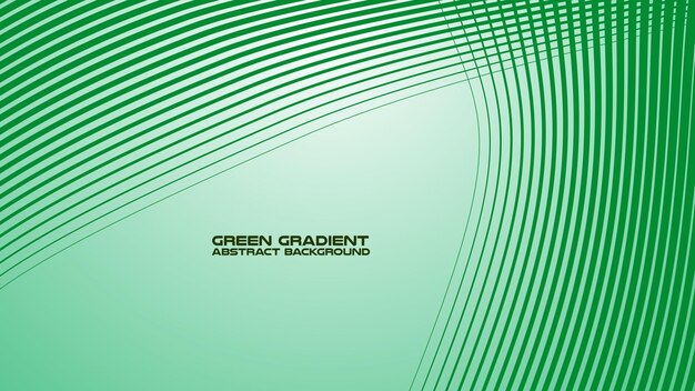 Grüner Gradient mit gekrümmter Linie abstrakter Hintergrund für Hintergrund oder Präsentation
