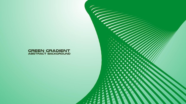 Grüner Gradient mit gekrümmter Linie abstrakter Hintergrund für Hintergrund oder Präsentation