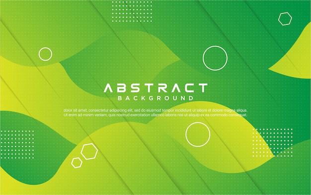 Grüner hintergrund der geometrischen formgradientenform