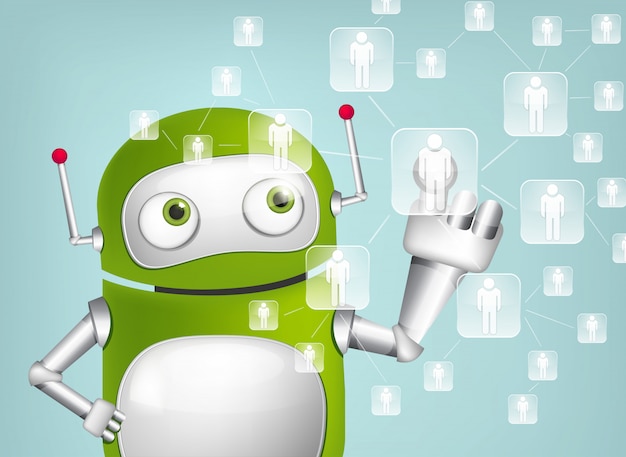 Grüner Roboter