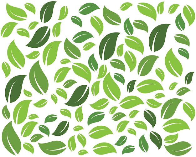Grünes Blatt Ökologie Natur Element Hintergrund Vektor Icon von Go Green Design