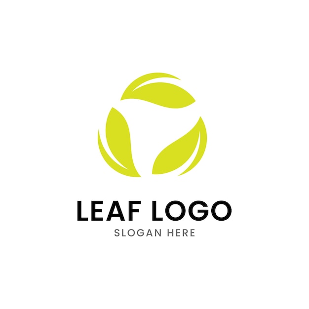 Grünes Blatt Logo Symbol Vektorillustrationen