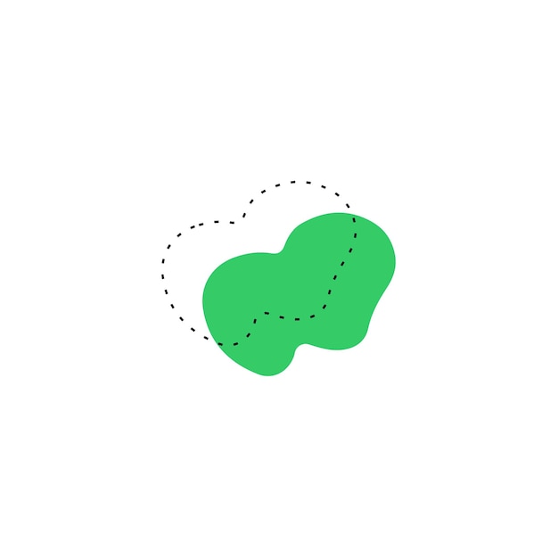 grünes Blob-Set-Element-Vektorflüssigkeit