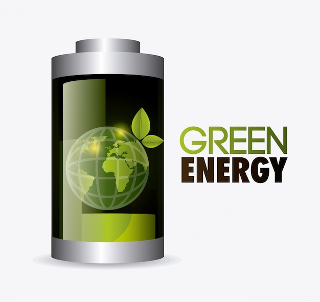 Grünes energiedesign.