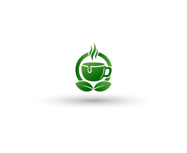 Grünes kaffee-logo