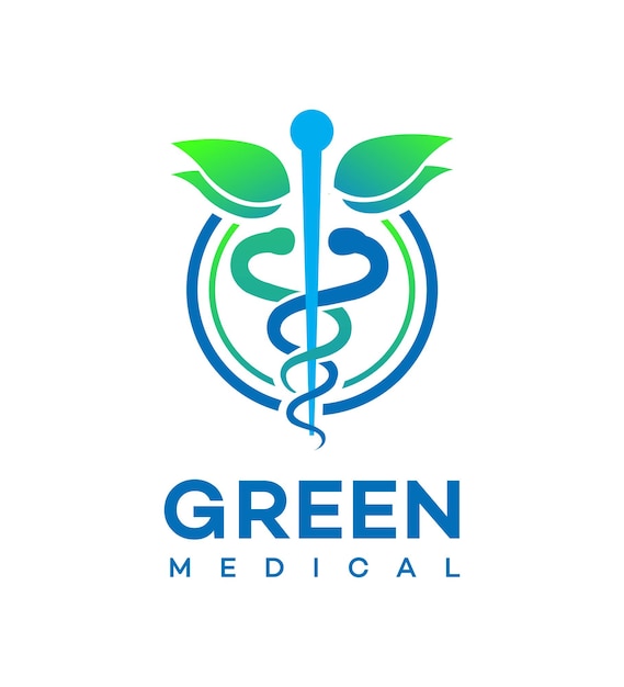 Vektor grünes medizinisches logo