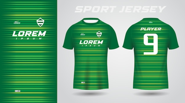 grünes T-Shirt Sport-Jersey-Design