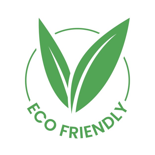 Vektor grünes umweltfreundliches symbol mit v-förmigen blättern 3 auf weißem hintergrund