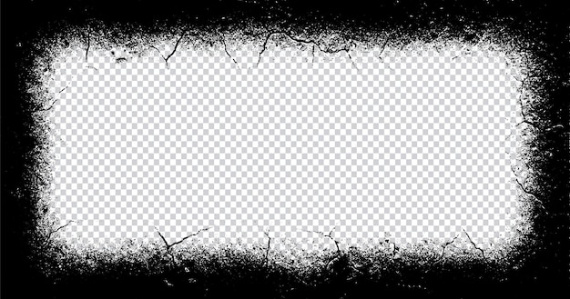 Grunge abstraktes Randdesign, Grunge-Rahmen, beunruhigter Hintergrund, Vorlage, schwarz, schmutzig, alt