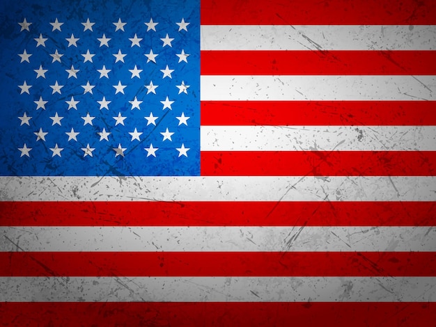 Grunge-Flagge der USA