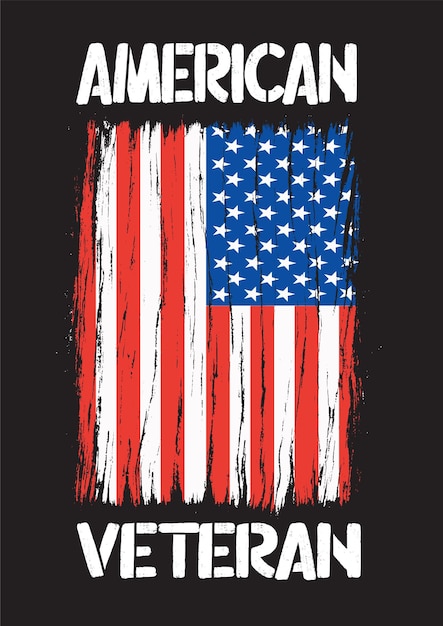 Grunge-Flaggentextur des amerikanischen Veteranen