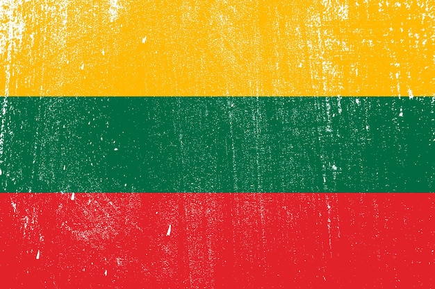 Grunge gestaltete flagge vektorillustration