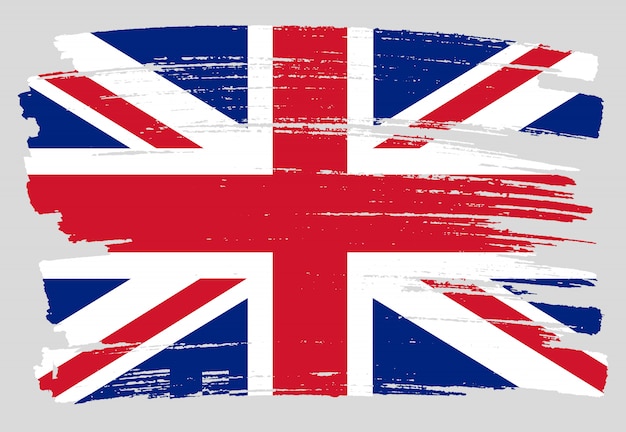 Vektor grunge großbritannien flagge