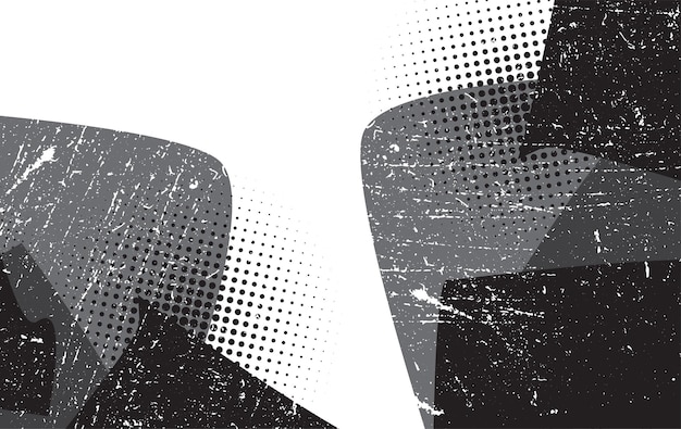 Grunge-Halbton-Hintergrund Vektor-Illustration Grunge-Textur
