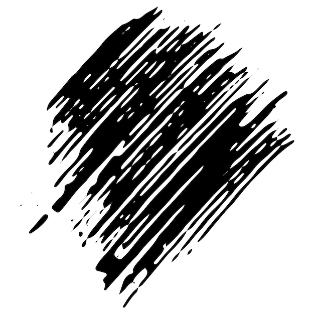 Grunge handgezeichnete Farbstriche Pinsel Scribble Vektor-Illustration
