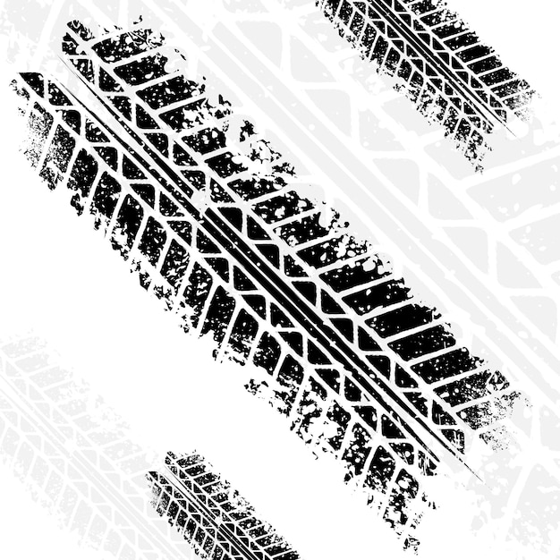 Grunge horizontaler Reifenspurschatten