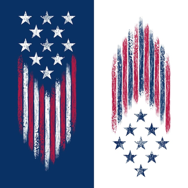Grunge-nationale Symbole der USA