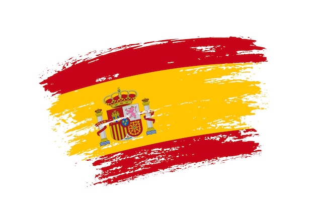 Spanien Gefaltete Flagge Mit Aquarellpinsel Neu, Spanien, Flagge, Fußball  PNG und PSD Datei zum kostenlosen Download