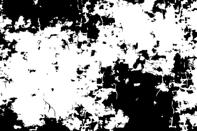 Grunge raue, verwitterte, beunruhigte Wandüberlagerung mit schwarzer und weißer Textur
