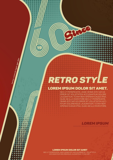 Vektor grunge retro-poster vintage typografie