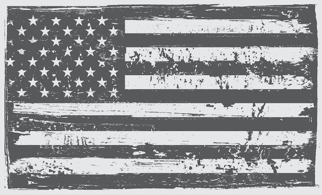 Grunge schmutzige flagge der vereinigten staaten von amerika