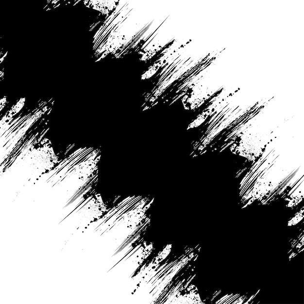 Grunge schwarze gekratzte Linie