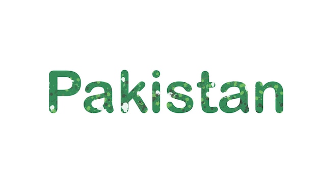 Vektor grunge-text des pakistanischen vektordesigns