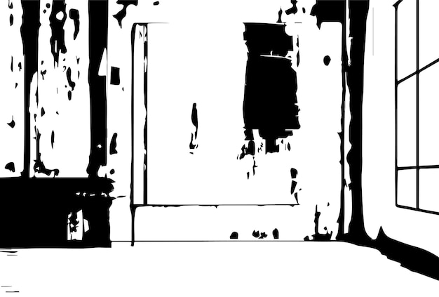 Grunge-Textur von Wandfragmenten mit Kratzern und Rissen