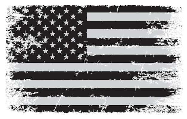 Grunge vintage amerikanische flagge