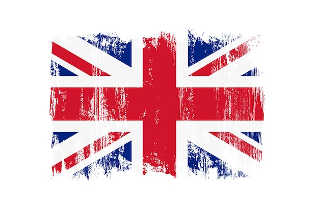 Grunge vintage flagge großbritanniens