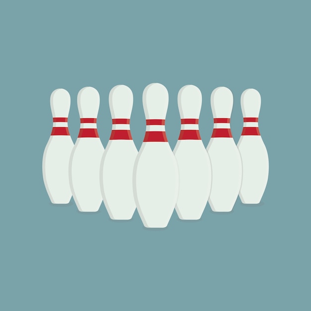 Vektor gruppe bowling-pin
