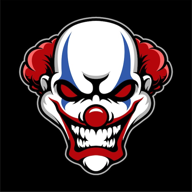 gruseliges Clown-Maskottchen